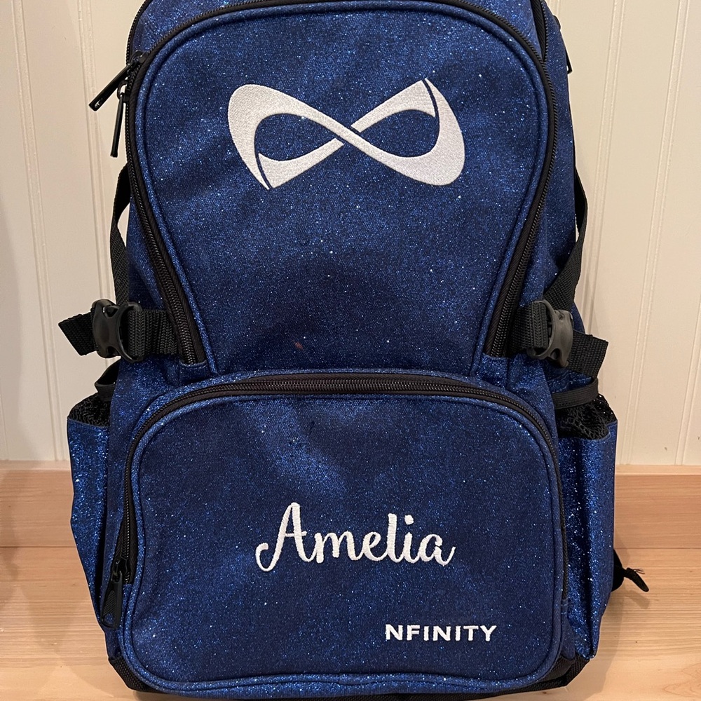 NFINITY Glitter Navy Backpack